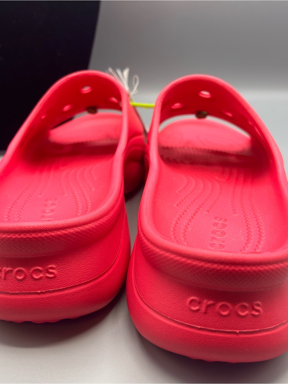 Crocs BAE Slides Slip On Platform Sandals/Slide, DRAGON FRUIT PINK, Sz. 7 NWT - Picture 3 of 9